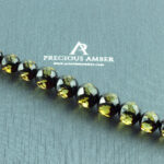 Luxurious Large Green Amber Necklace - Image 2