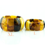 Massive Multicolor Amber Bracelet - Image 3