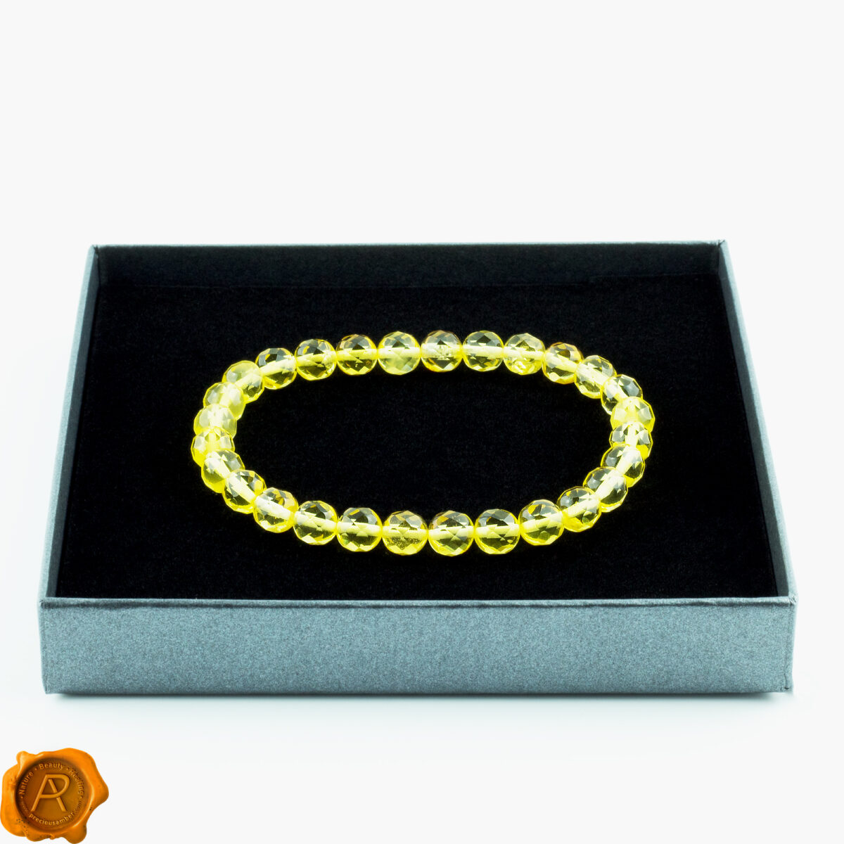 Luxurious Lemon Amber Bracelet - Image 3
