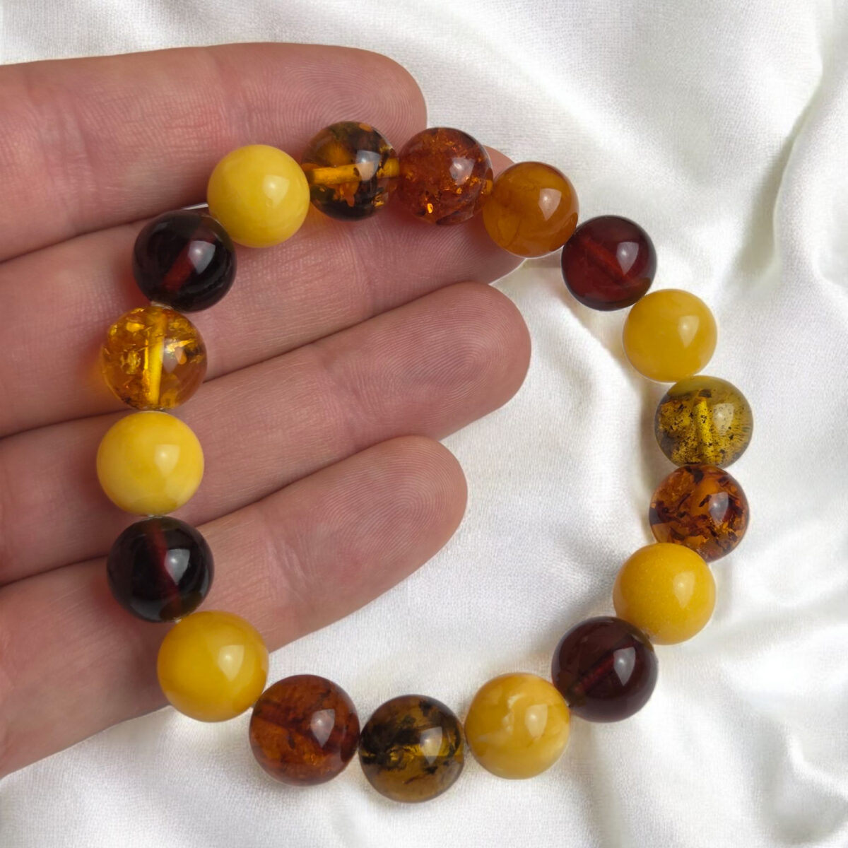 Amber Rainbow Bracelet 12mm - Image 2