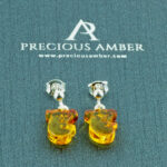Amber Koala Stud Earrings