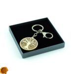 Tree of Life Amber Wood Keychain - Image 3