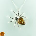 Carved Amber Spider Brooch/Pendant - Image 4