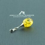 Classic Lemon Amber Olive Pendant