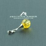 Classic Lemon Amber Sphere Pendant