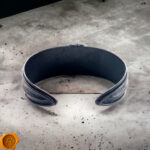 White Amber Leather Bracelet - Image 4