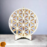 Amber Flower of Life Ornament 20x20cm - Image 2