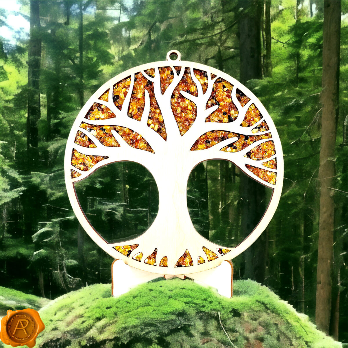 Amber Tree of Life Ornament 20 x 20cm - Image 2
