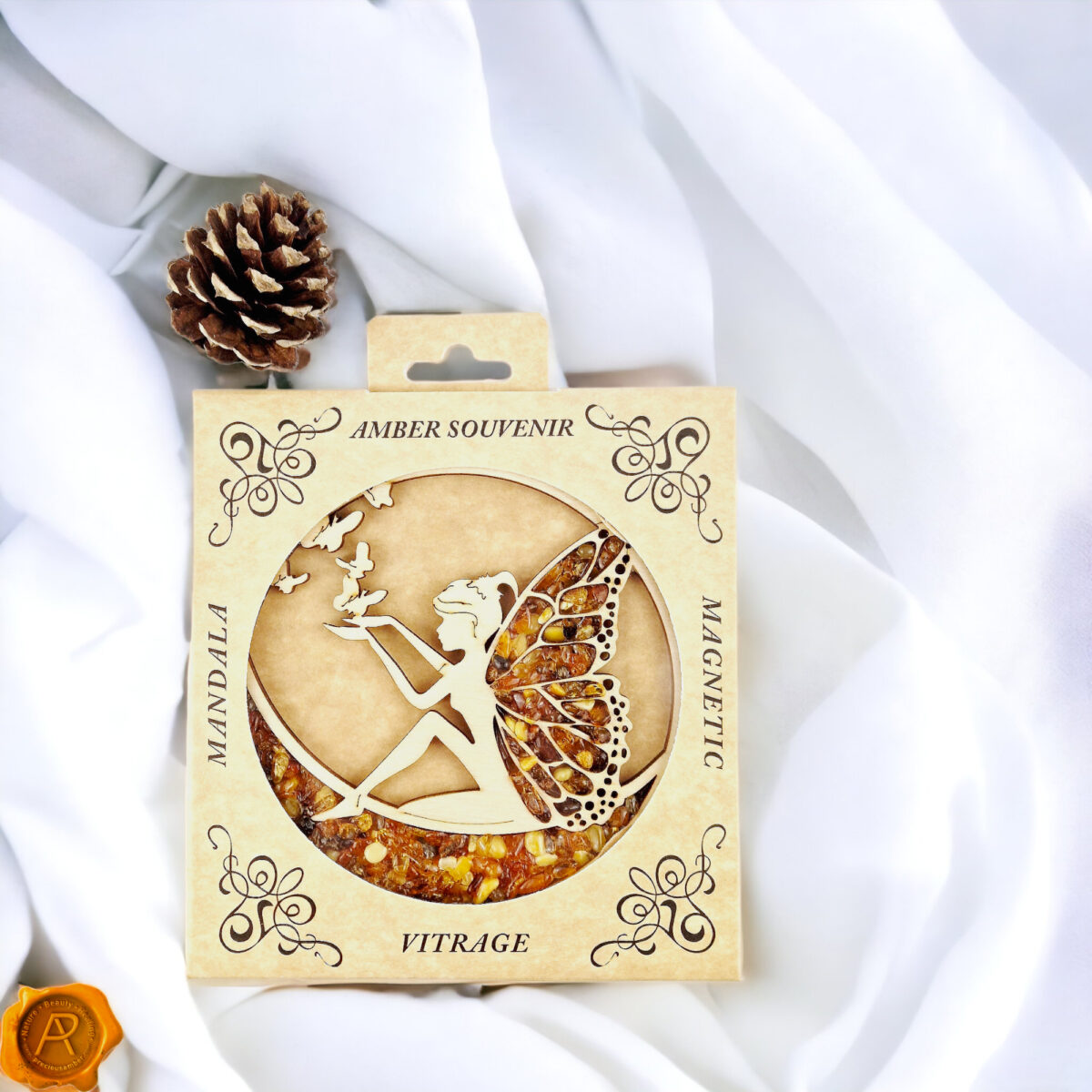 Magnetic Amber Fairy Ornament - Image 4