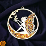 Magnetic Amber Fairy Ornament