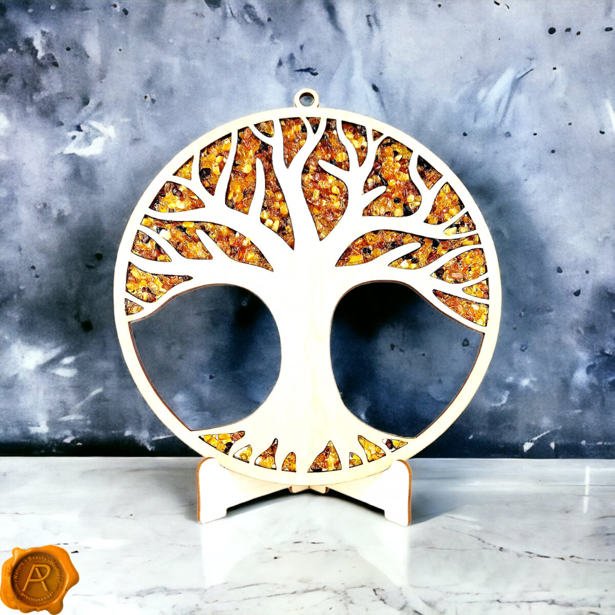 Amber Tree of Life Ornament 20 x 20cm - Image 3