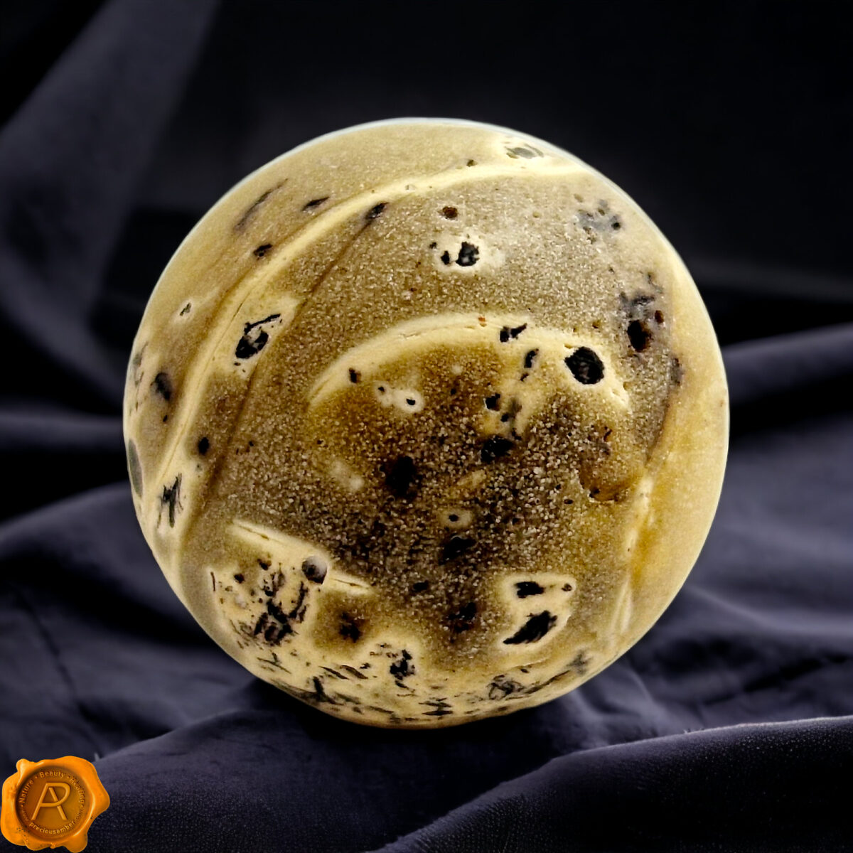 Rare Marble Amber Sphere 20mm - Image 4