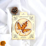 Magnetic Amber Leaf Ornament - Image 3