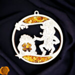 Magnetic Amber Leprechaun Ornament