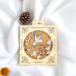 Magnetic Amber Hummingbird Ornament - Image 3