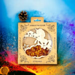 Magnetic Amber Unicorn Ornament - Image 4