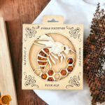 Magnetic Amber Bee Ornament - Image 2
