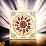 Magnetic Flaming Amber Sun Ornament - Image 2