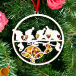 Magnetic Amber Robin Ornament - Image 2