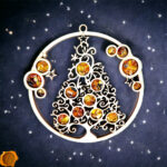 Magnetic Amber Christmas Tree Ornament - Image 3