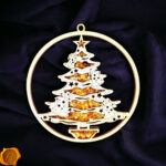 Magnetic Amber Christmas Tree Ornament