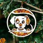 Magnetic Amber Puppy Ornament - Image 2