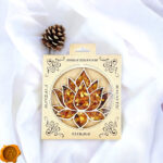 Magnetic Amber Lotus Flower Ornament - Image 4