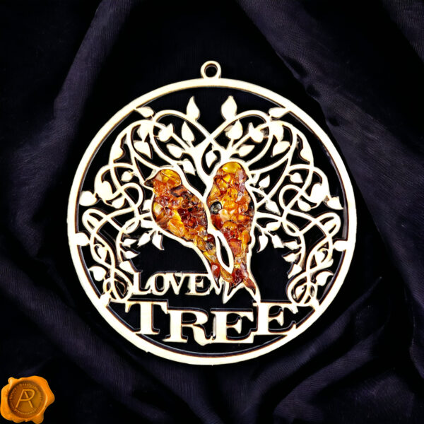 Magnetic Amber Love Tree Ornament