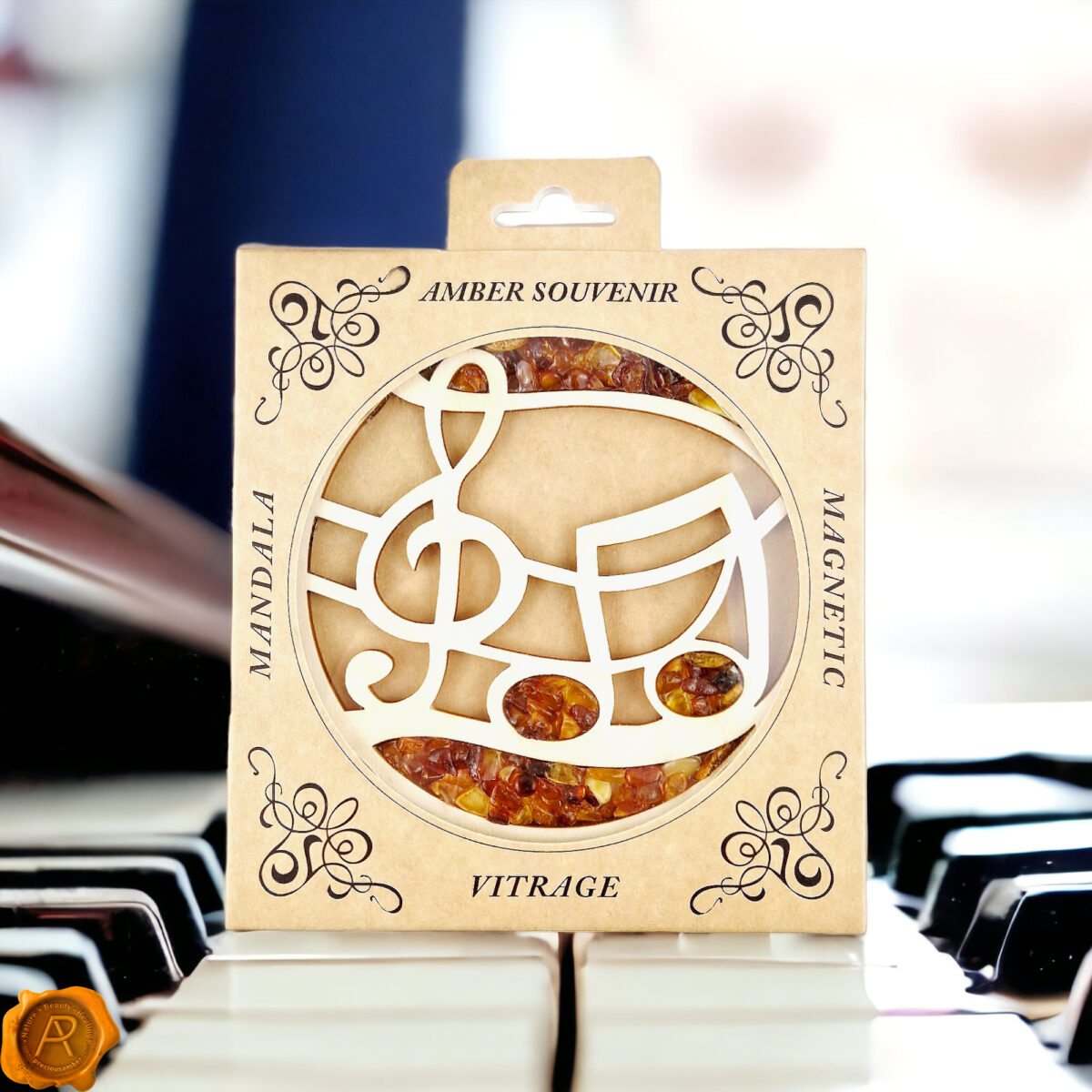 Magnetic Musical Amber Ornament - Image 3