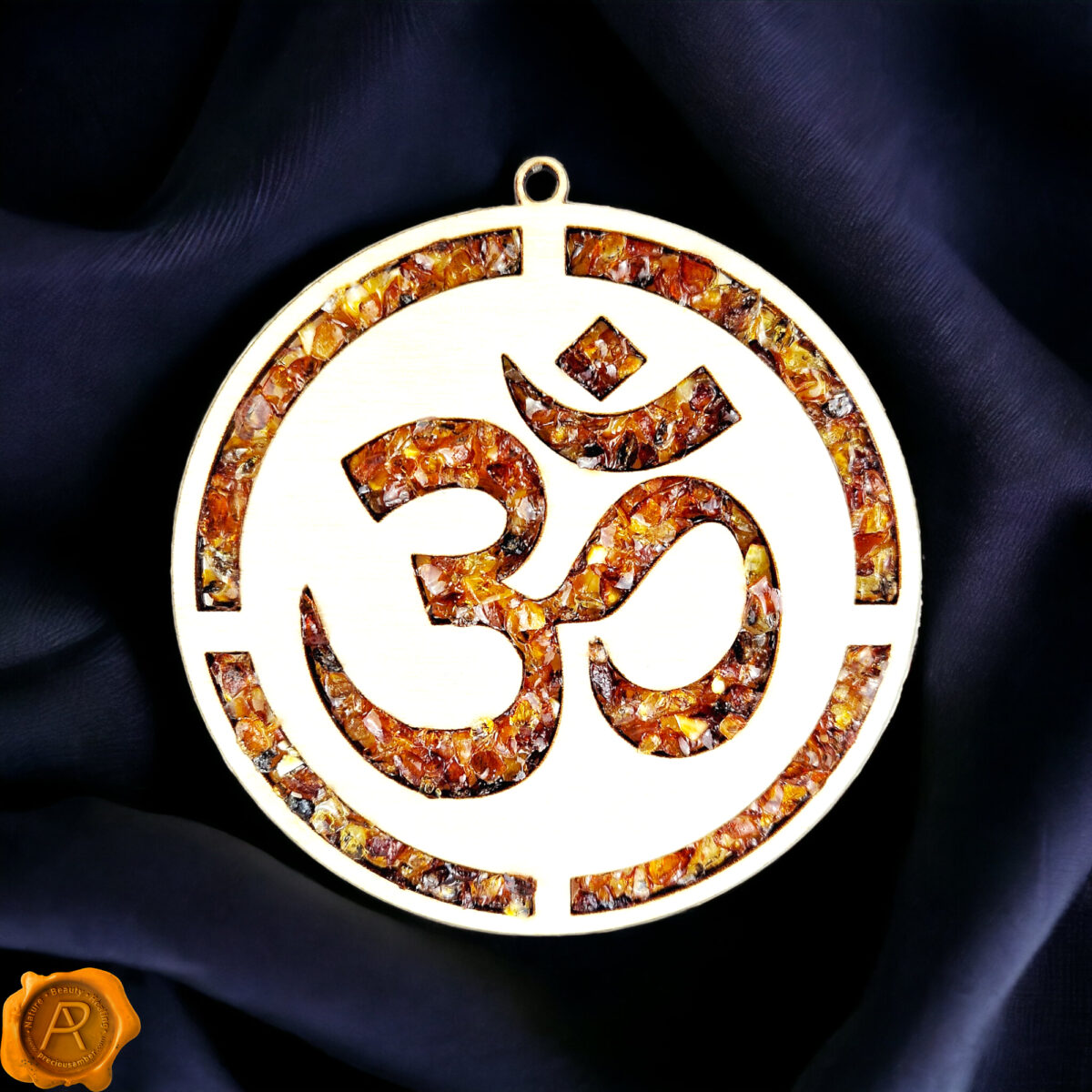 Magnetic Amber Ohm Ornament - Image 1