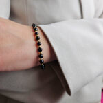 Dainty-Round-Barcalets-Minimalist-Black-Red-Cherry-Baltic-Amber-Elastic-Small-Gemstone-Gold-Bracelet-Jewelry-Gift-Women-UK-Ireland