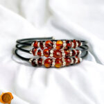 Memory Wire Cognac Amber Bracelet