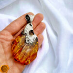 Unique Amber Sea Shell Pendant - Image 4