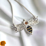 Amber Bee Silver Tie Bracelet - Image 6