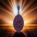 Carved Cherry Amber Pendant "Venice" - Image 3