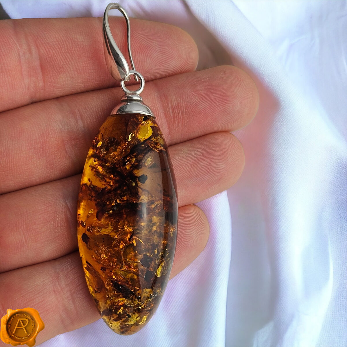Luxurious Earthy Amber Earrings - Image 4
