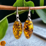 Luxurious Earthy Amber Earrings