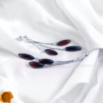 Cherry Amber Swing Earrings - Image 3