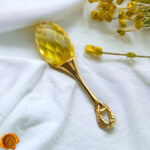 Luxurious Faceted Amber Gold Pendant - Image 3