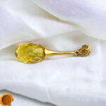 Luxurious Faceted Amber Gold Pendant - Image 4