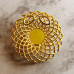Abstract Butterscotch Amber Gold Pendant - Image 4