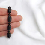 Adjustable Black Amber Celestial Bracelet - Image 4