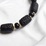 Adjustable Black Amber Celestial Bracelet - Image 5