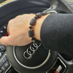 Adjustable Black Amber Celestial Bracelet - Image 3