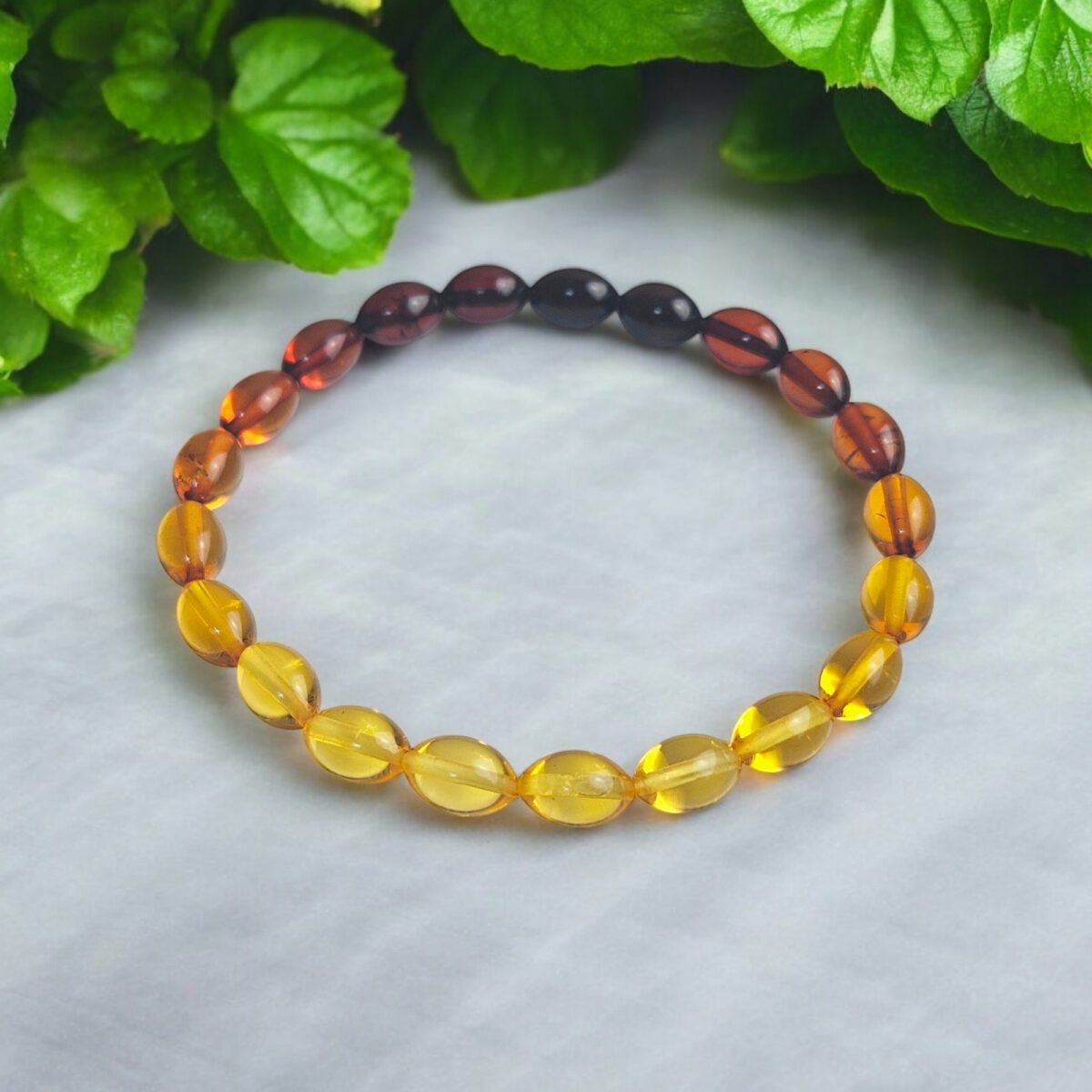 Adjustable-Elastic-Natural-Baltic-Amber-Dainty-Tiny-Beads-Small-Gemstone-Multicolour-Bracelet Adjustable-Elastic-Natural-Baltic-Amber-Dainty-Tiny-Beads-Small-Gemstone-Multicolour-Bracelet