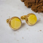 Butterscotch Amber Cufflinks - Image 2