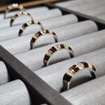 Sterling Silver Baltic Amber Black Gemstone Ring Women, Natural Real Honey Amber Dainty Stone Crystal Ring, Small Silver Rings Gift