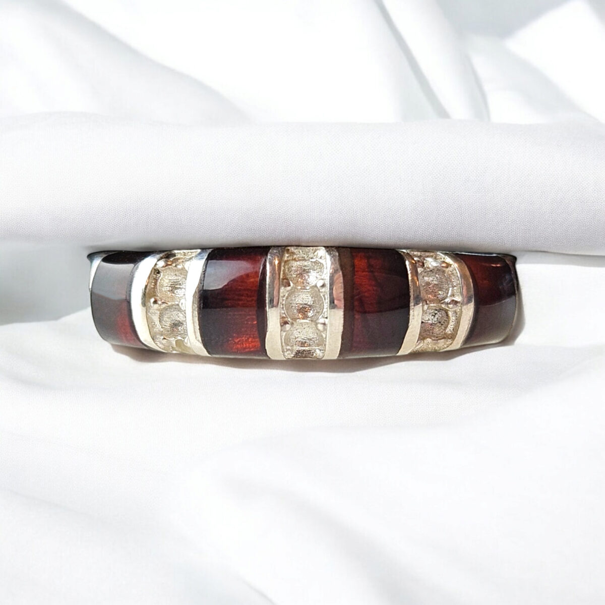 Sterling Silver Baltic Amber Black Gemstone Ring Women, Natural Real Honey Amber Dainty Stone Crystal Ring, Small Silver Rings Gift