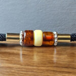 Adjustable Amber Tie Bracelet - Image 3