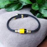 UNISEX ADJUSTABLE Natural Vintage Cherry Baltic Amber Tie Rope Bracelet Men Women, Dainty Stack Small Gemstone Crystal Bracelets Gift